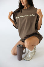 Load image into Gallery viewer, Chase Dreams Script Tee- Brown