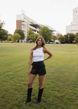 Load image into Gallery viewer, Hail State Ribbed Tank- White