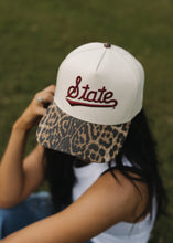 Load image into Gallery viewer, State Script Leopard Hat