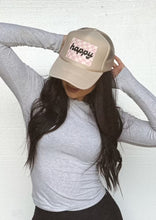 Load image into Gallery viewer, Happy Trucker Hat- Tan