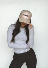 Load image into Gallery viewer, Happy Trucker Hat- Tan