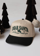 Load image into Gallery viewer, Dear Santa Trucker Hat- Black/Green