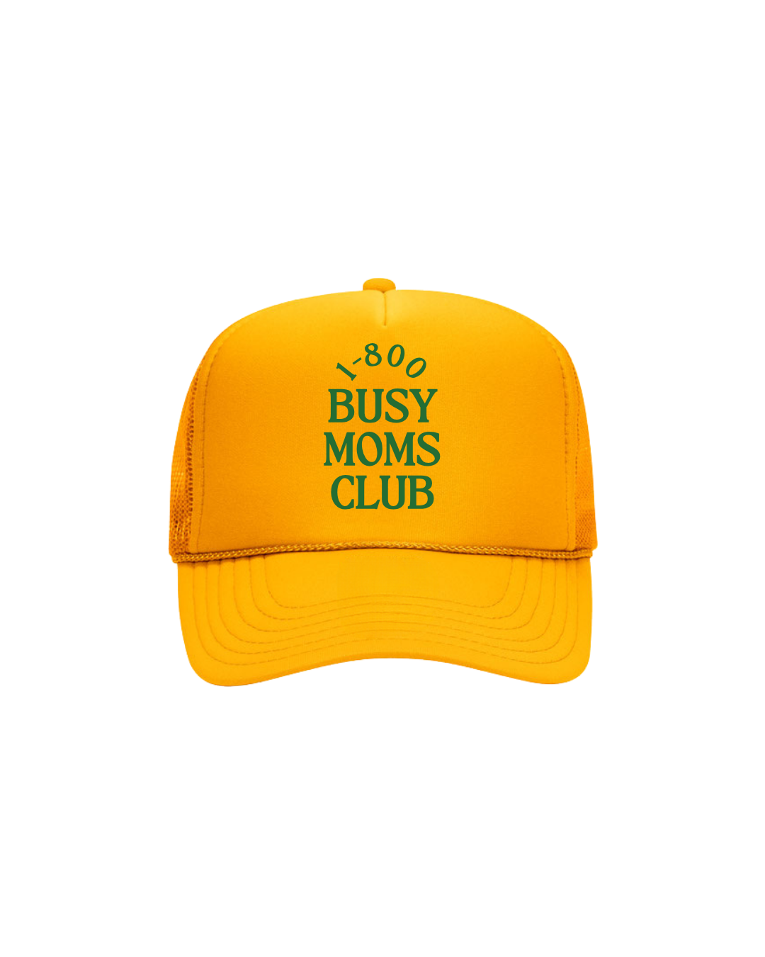 Busy Moms Club Hat- Gold and Green