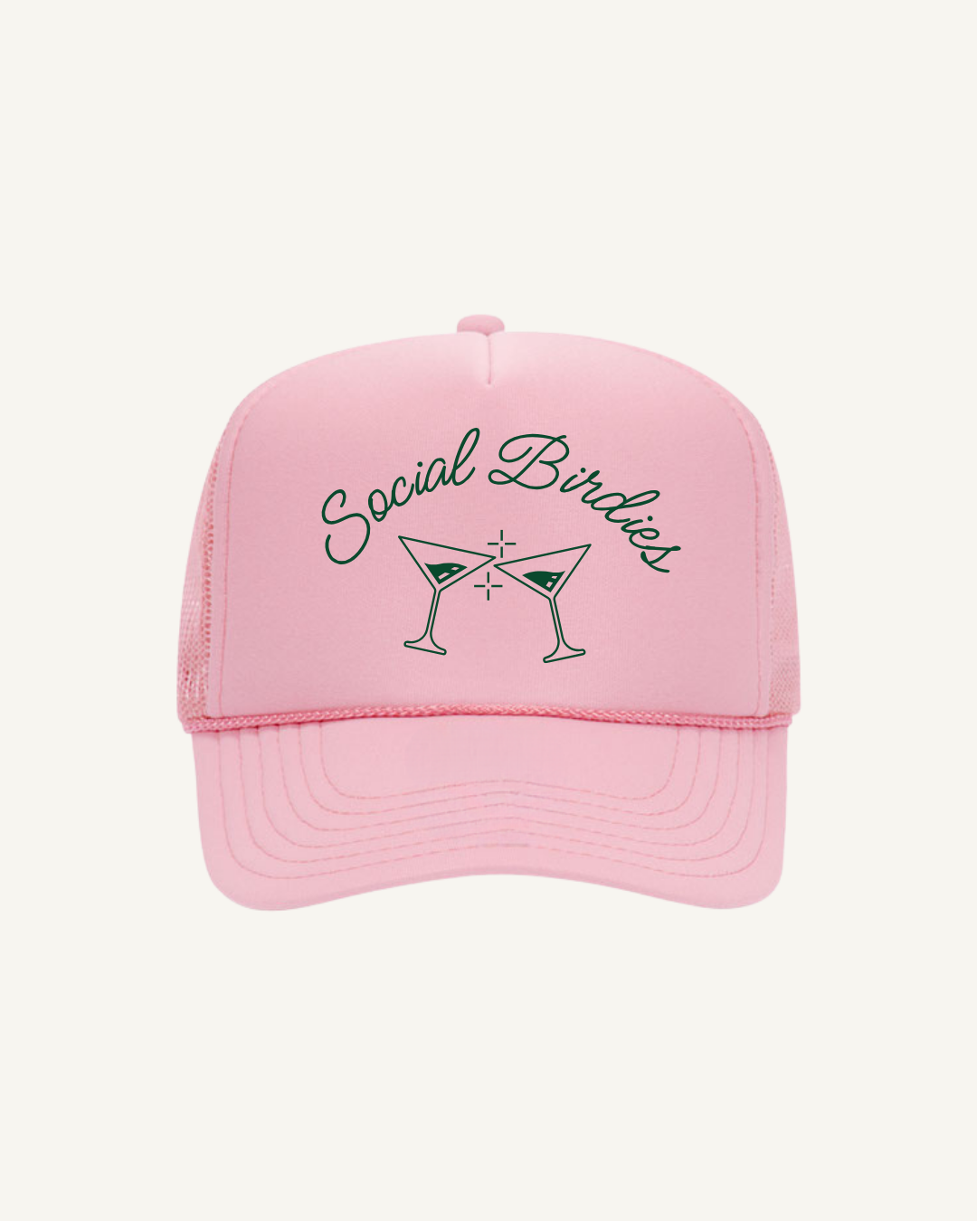 Social Birdies Hat- Pink