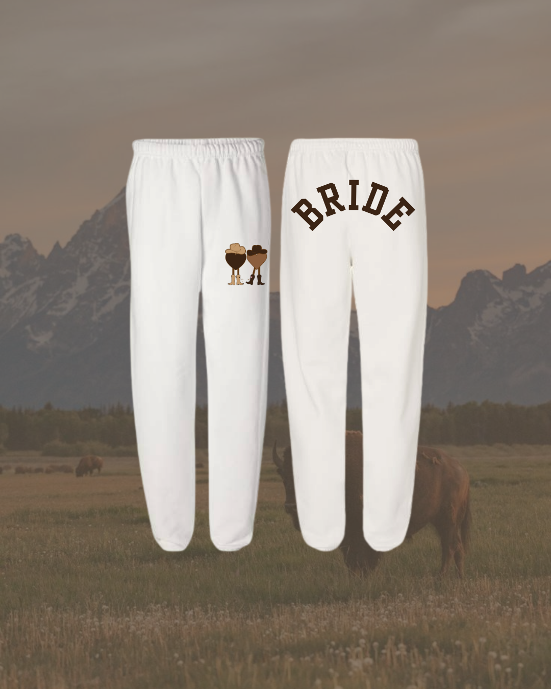 Cowboy Hearts Sweatpant Size M
