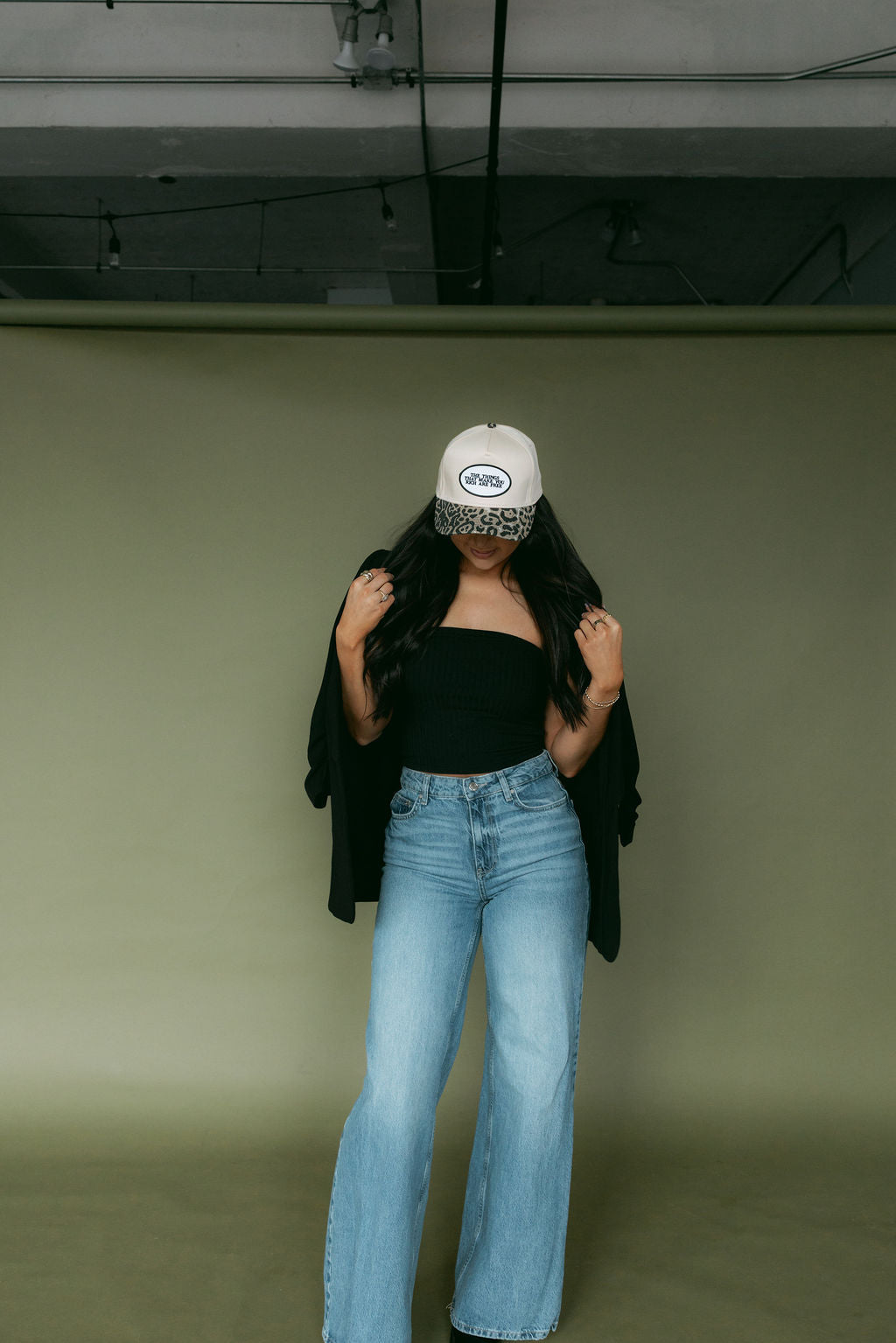 Rich is Free Hat- Leopard and Natural