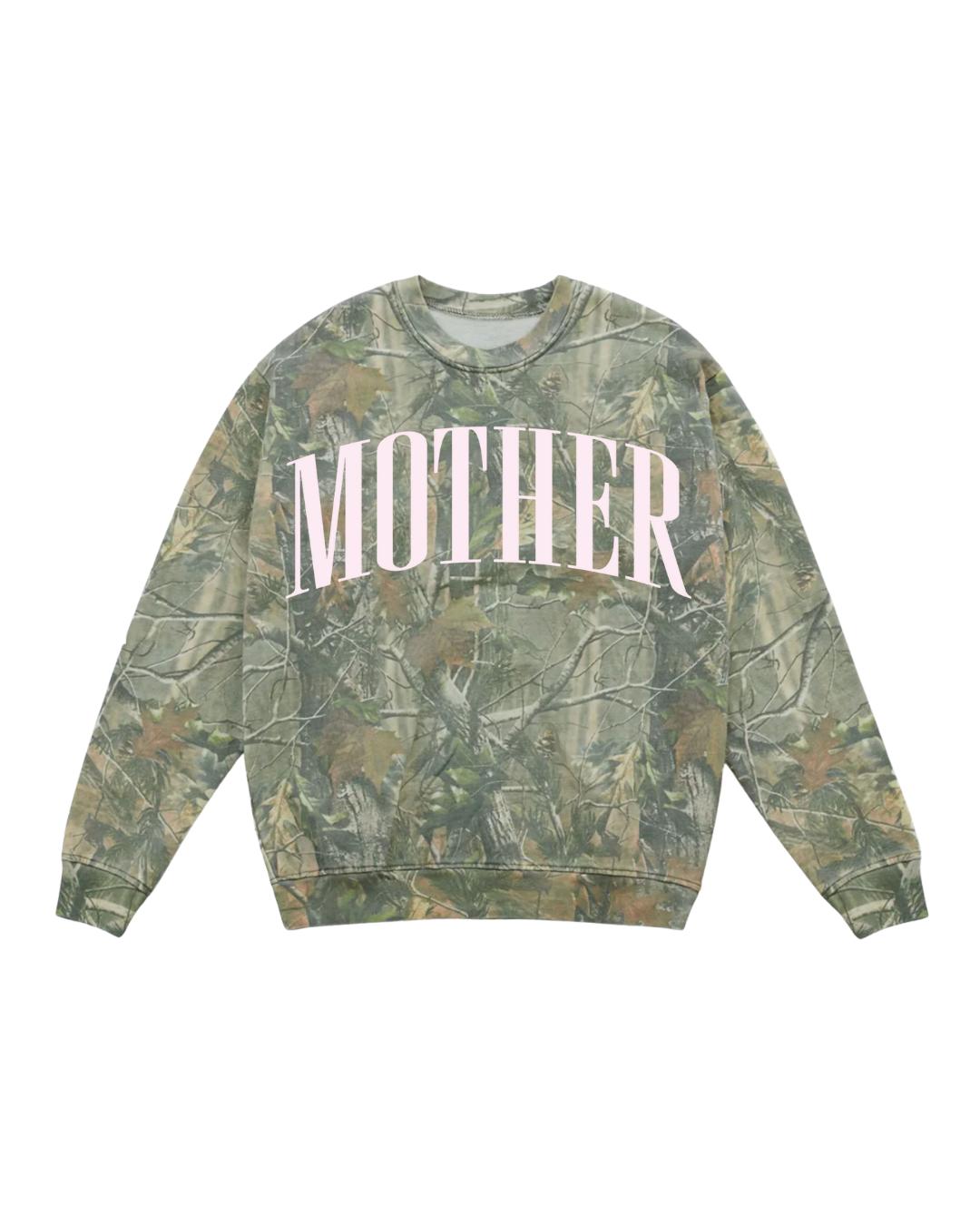 PRE-ORDER Mother Camo Sweatshirt- Baby Pink
