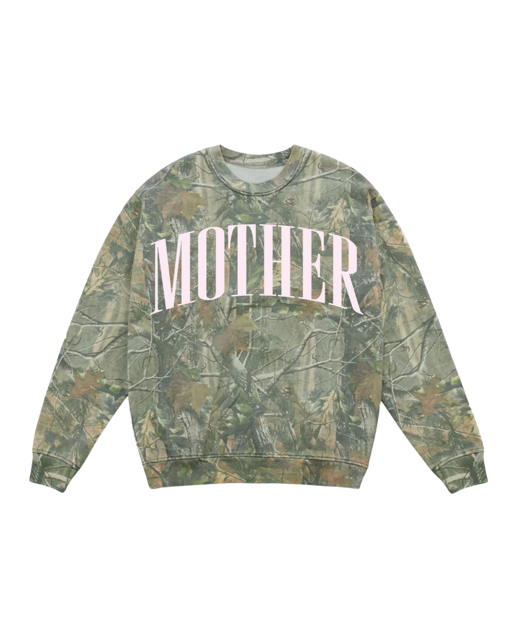 PRE-ORDER Mother Camo Sweatshirt- Baby Pink