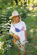American Flag Bikini Tee