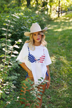 Load image into Gallery viewer, American Flag Bikini Tee
