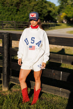 Load image into Gallery viewer, Oversized USA Mockneck

