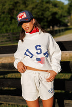 Load image into Gallery viewer, Oversized USA Mockneck
