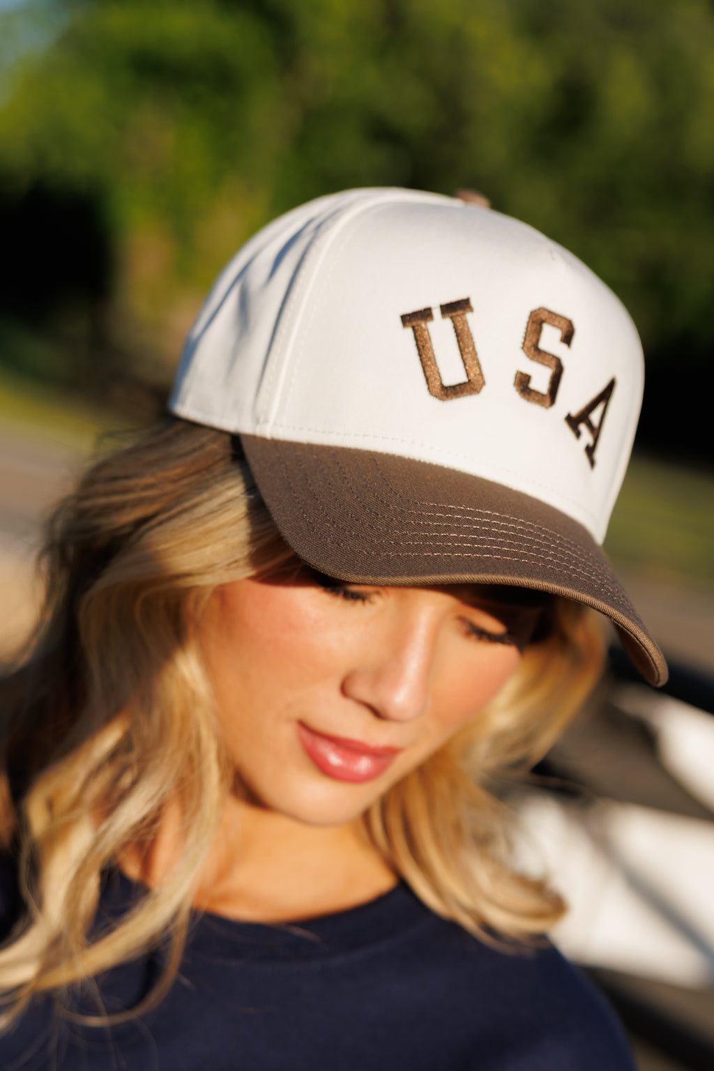 USA Hat- Brown