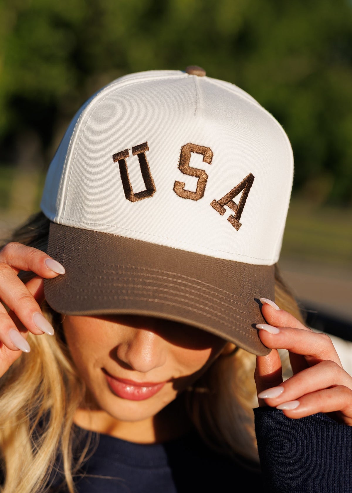 USA Hat- Brown