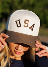 Load image into Gallery viewer, USA Hat- Brown
