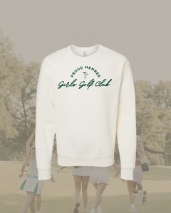 Girls Golf Club Sweatshirt- Cream