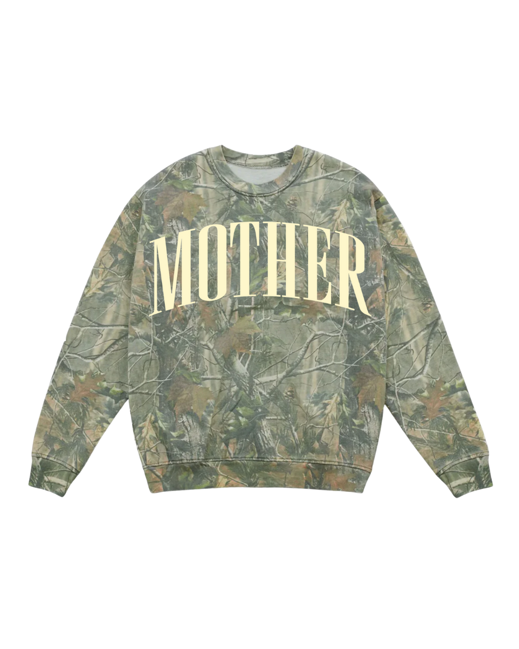 PRE-ORDER Mother Camo Sweatshirt- Pale Yellow