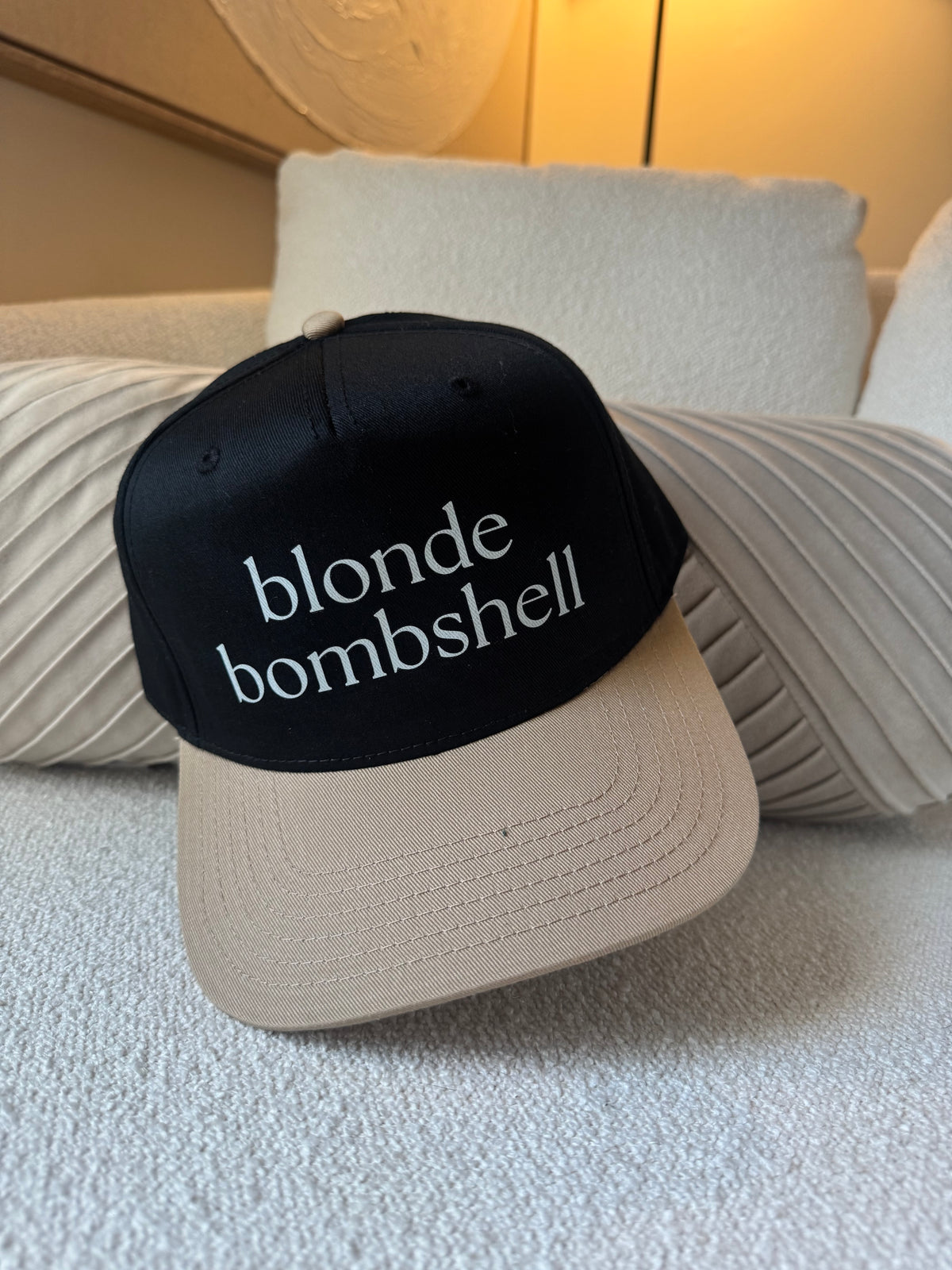 Blonde Bombshell Hat- Black