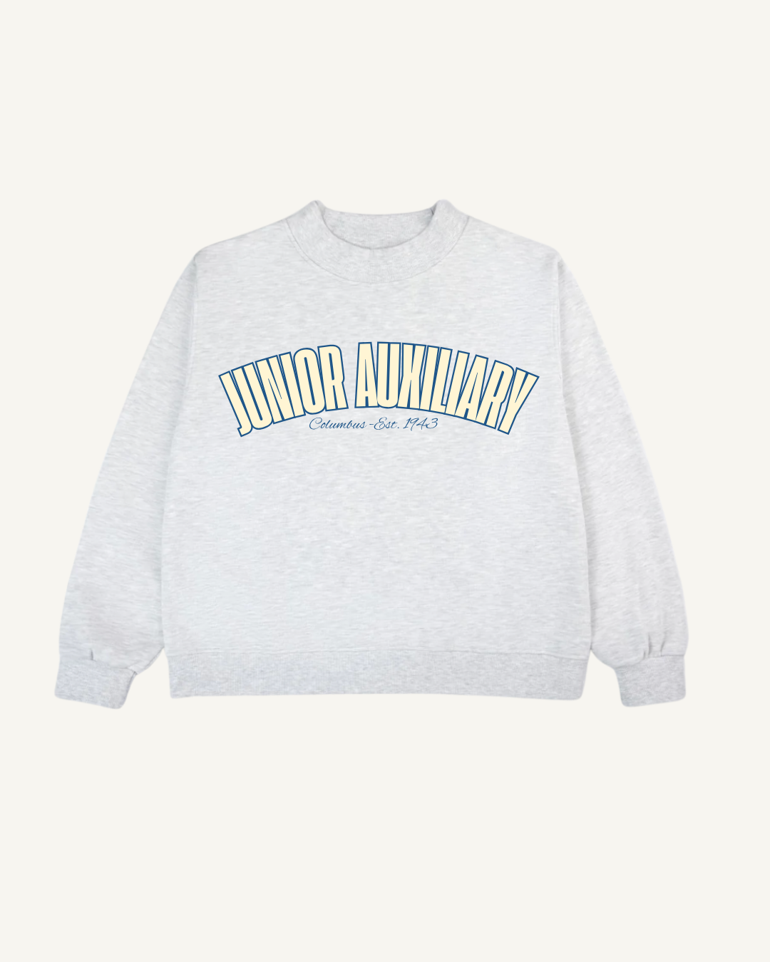 Junior Auxiliary Mockneck- Ash Gray