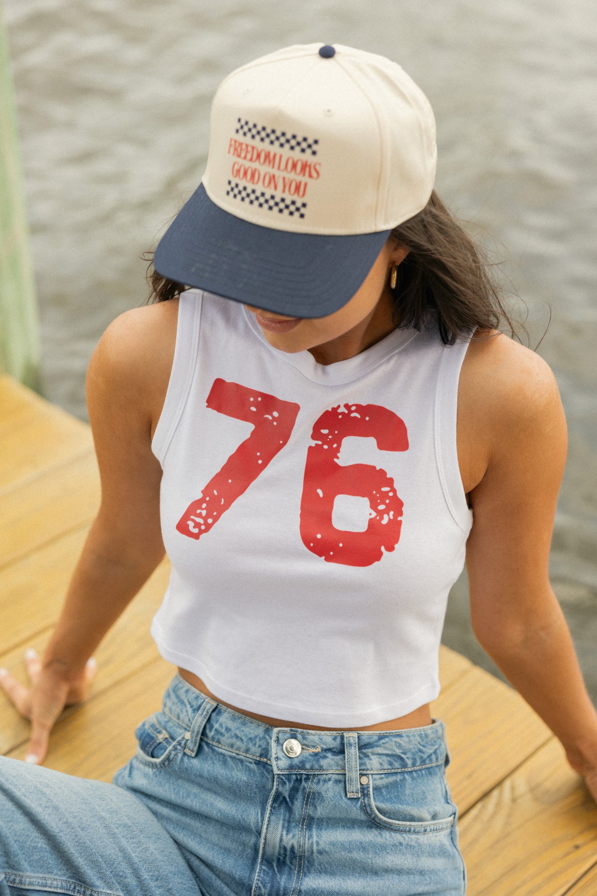 Freedom Looks Good on You Hat- Navy