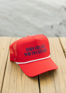 Born Free Rope Hat- Red