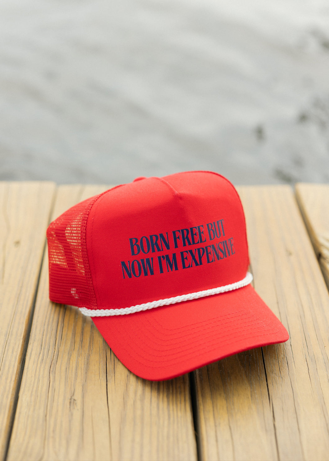 Born Free Rope Hat- Red
