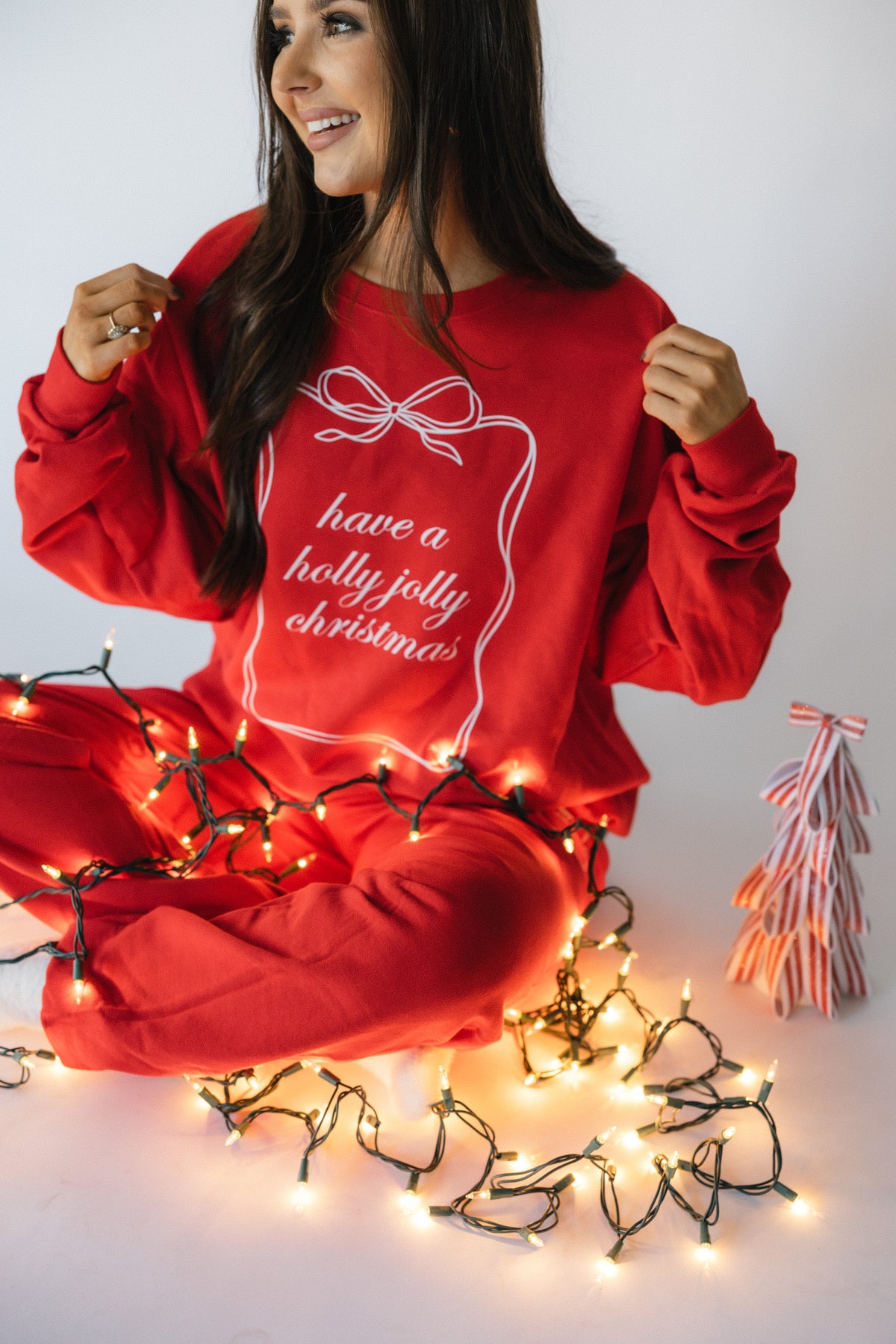 Holly Jolly Sweatshirt- Red