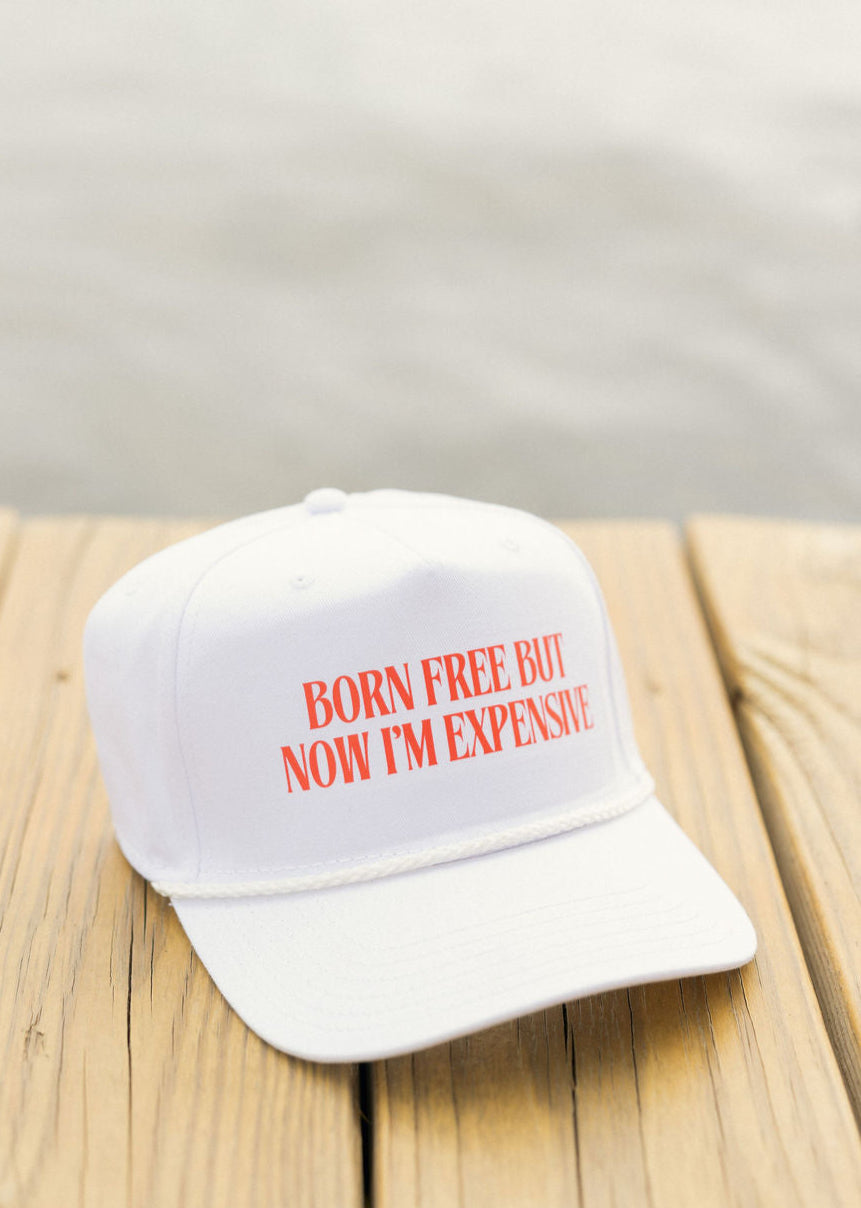 Born Free Rope Hat- White/Red