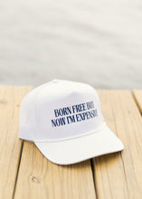 Load image into Gallery viewer, Born Free Rope Hat- White/Navy
