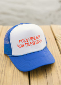 Born Free Trucker Hat- Royal/White