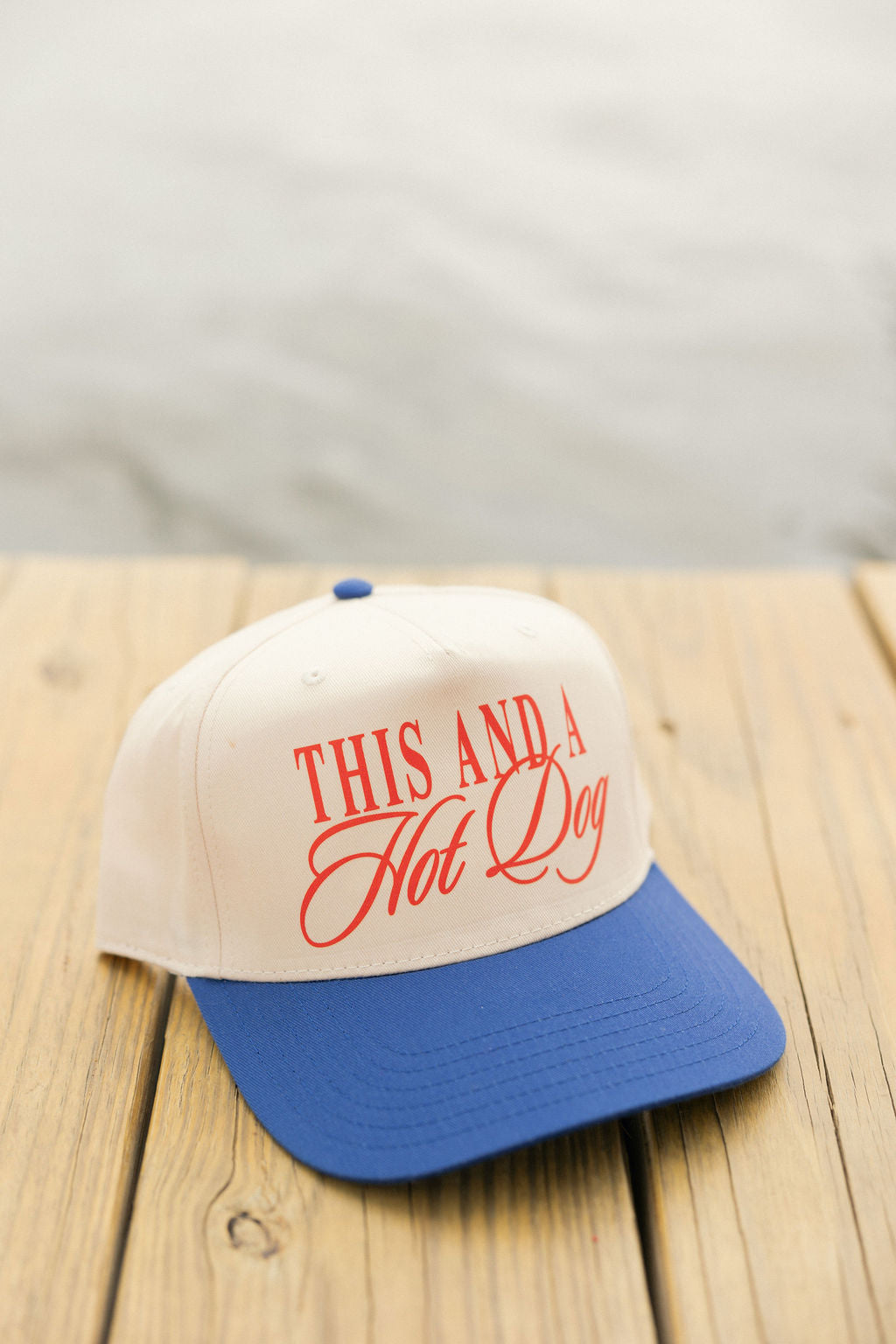 This and a Hot Dog Hat- Royal