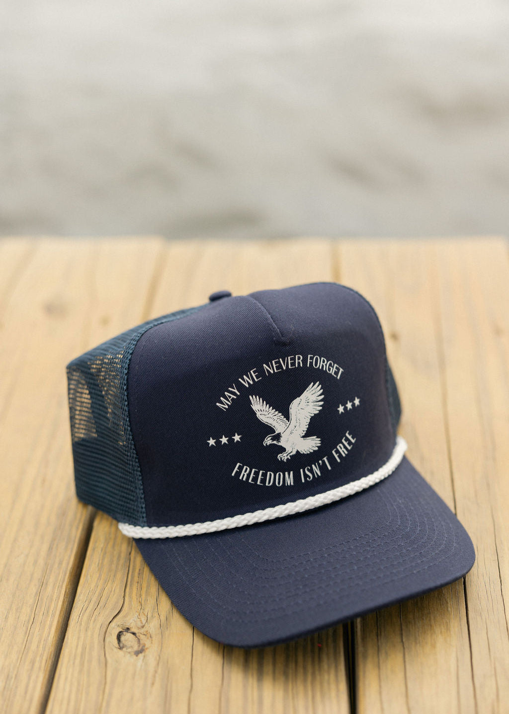 Freedom Isn't Free Rope- Navy/White