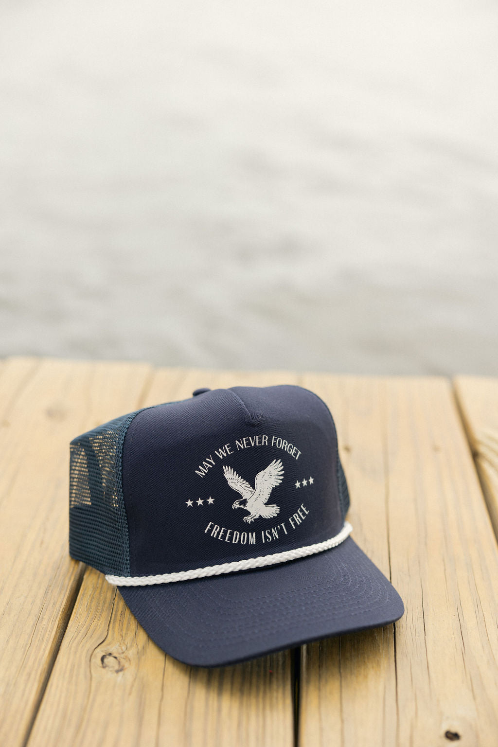 Freedom Isn't Free Rope- Navy/White