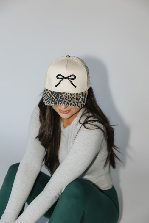 Bow Hat- Leopard