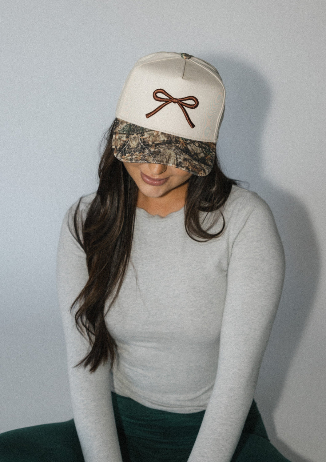 Bow Hat- Camo