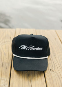 All American Rope Hat- Black