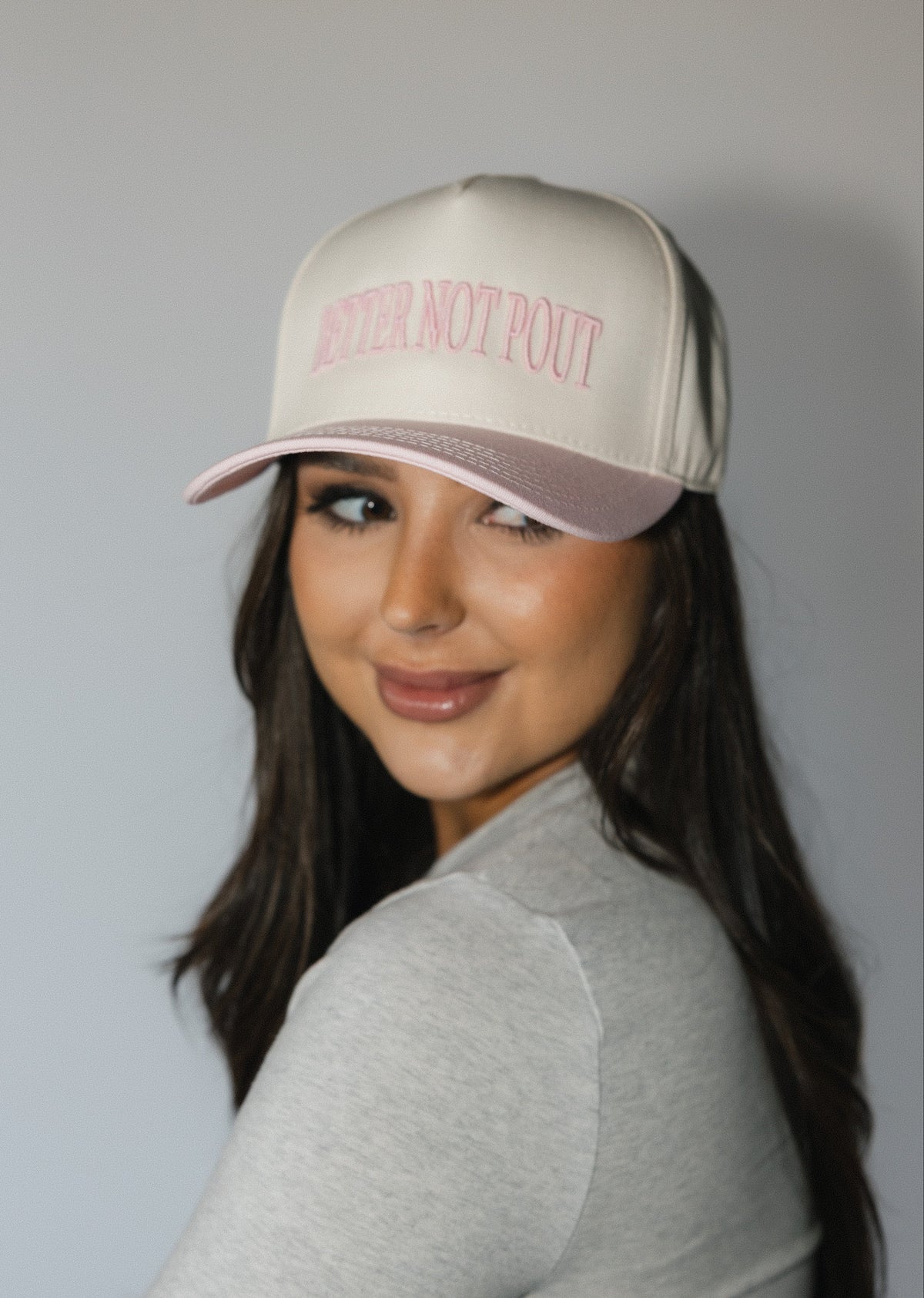 Better Not Pout Hat- Pink