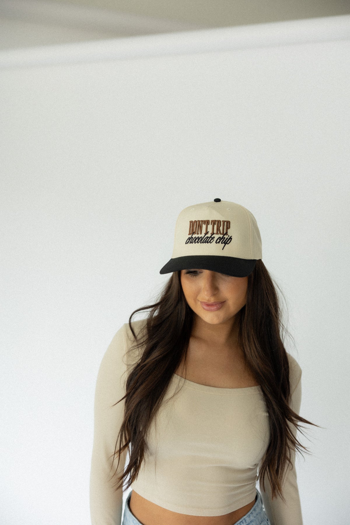 Don't Trip Chocolate Chip Hat- Black