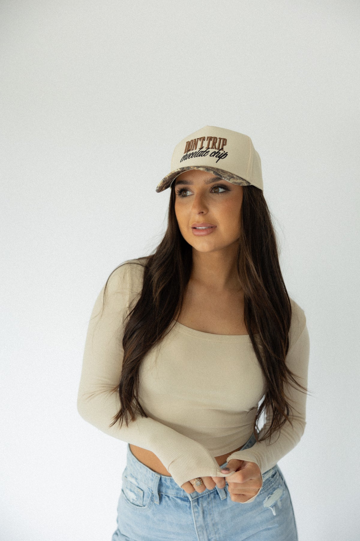 Don't Trip Chocolate Chip Hat- Camo
