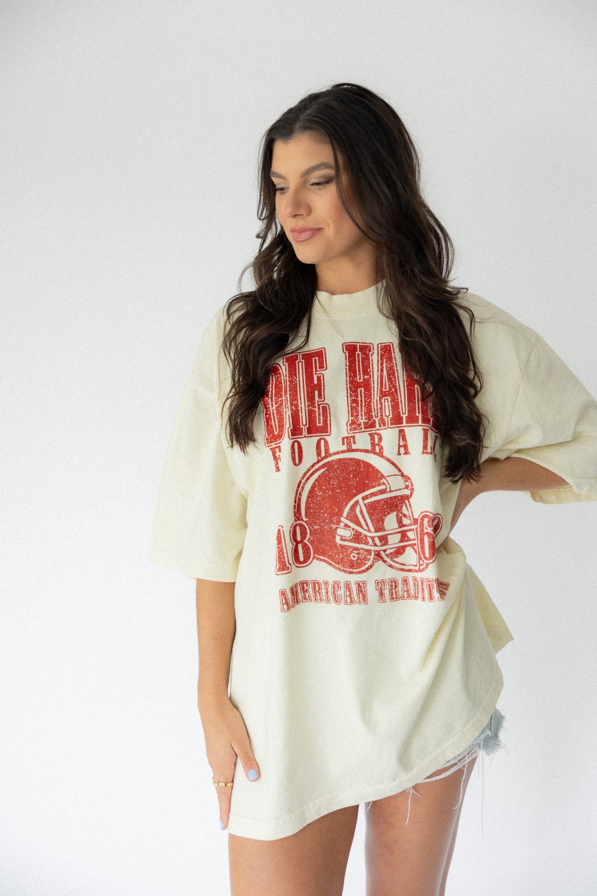 Die Hard Football Fan Tee- Red