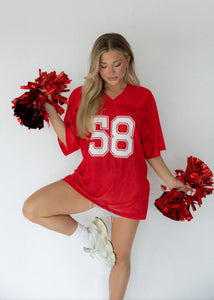 End Zone Jersey- Red