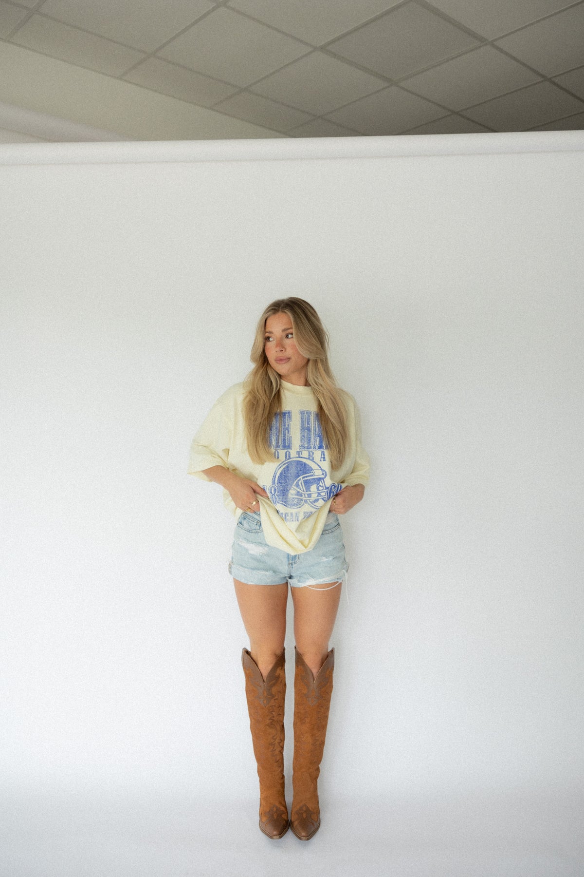 Die Hard Football Fan Tee- Blue