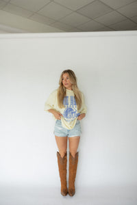 Die Hard Football Fan Tee- Blue