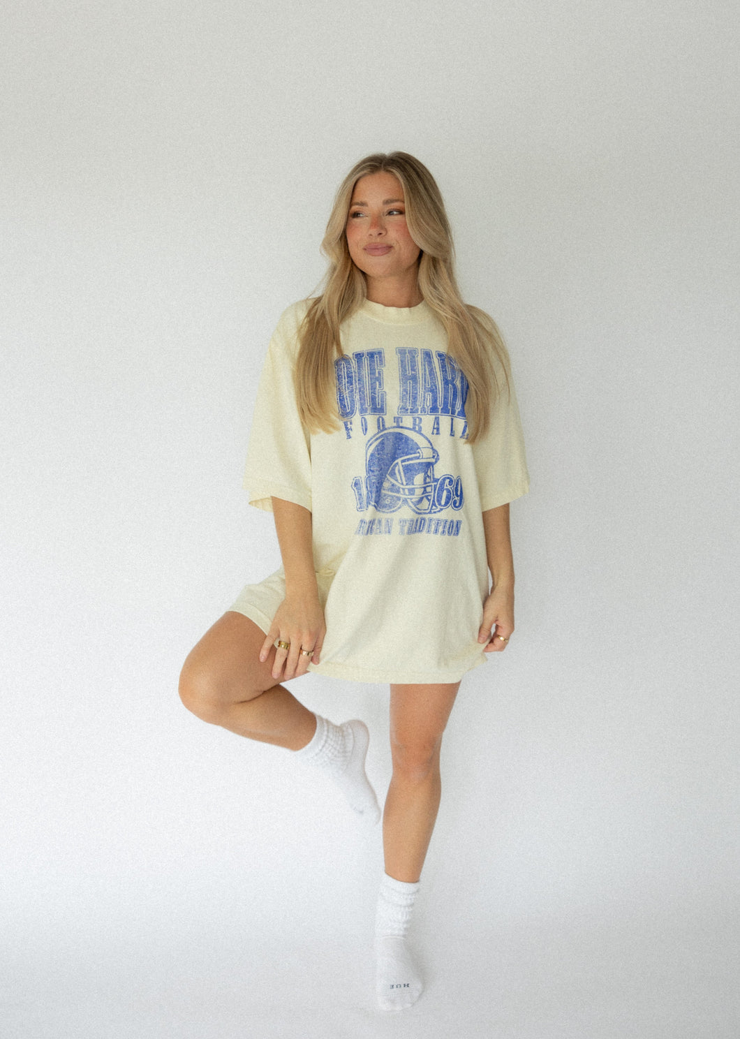 Die Hard Football Fan Tee- Blue