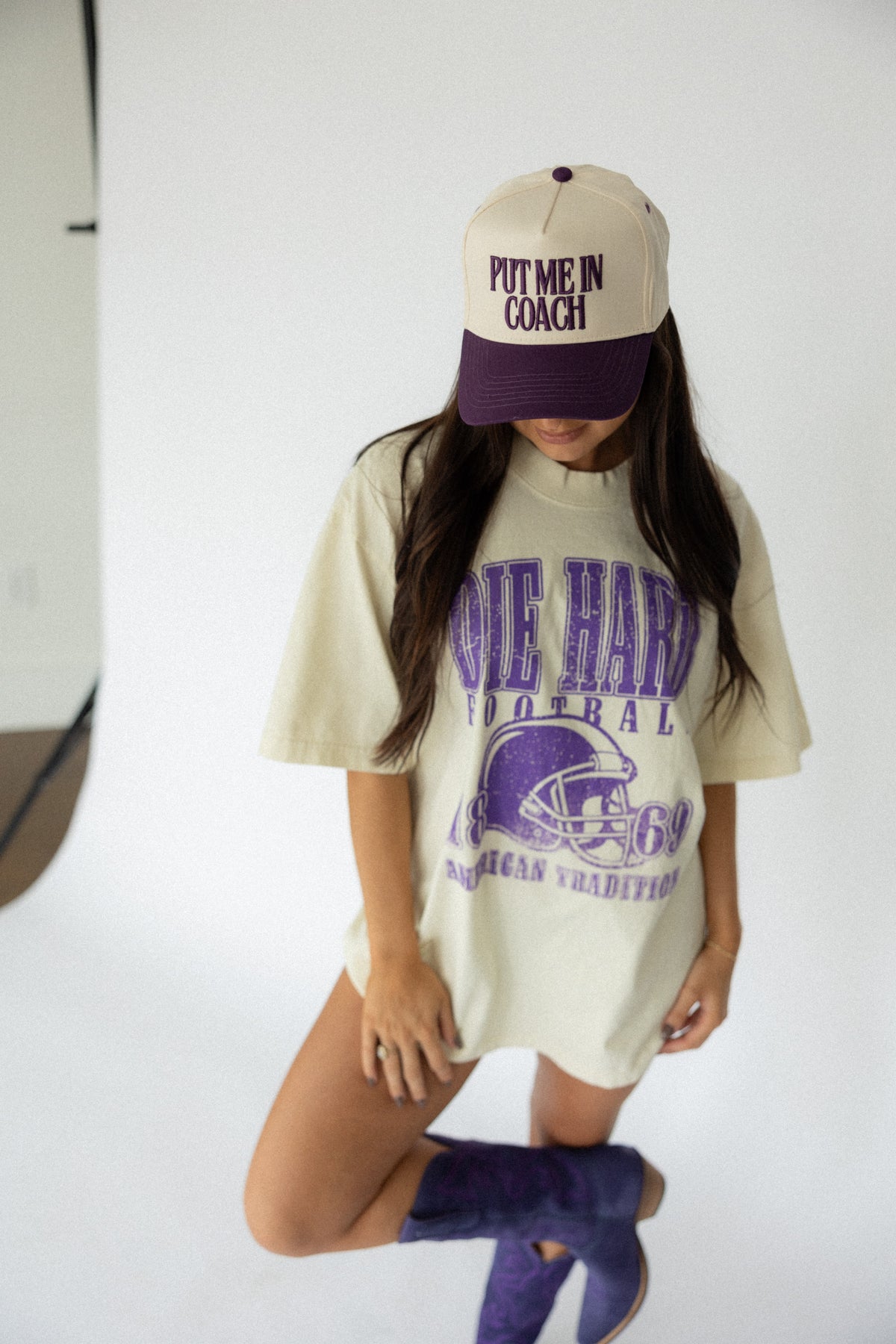 Put Me in Coach Hat- Purple