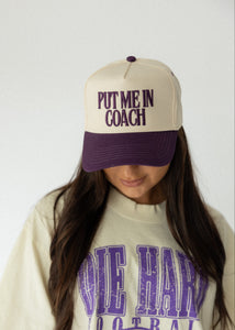 Put Me in Coach Hat- Purple