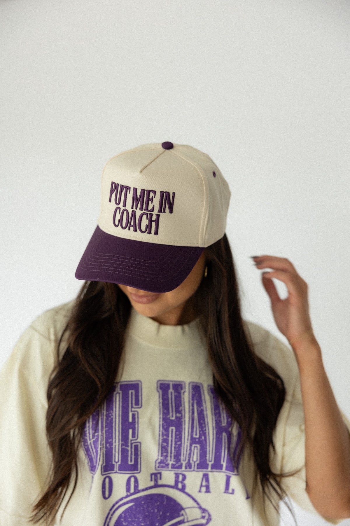 Put Me in Coach Hat- Purple