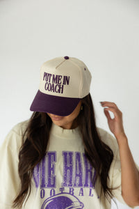 Put Me in Coach Hat- Purple