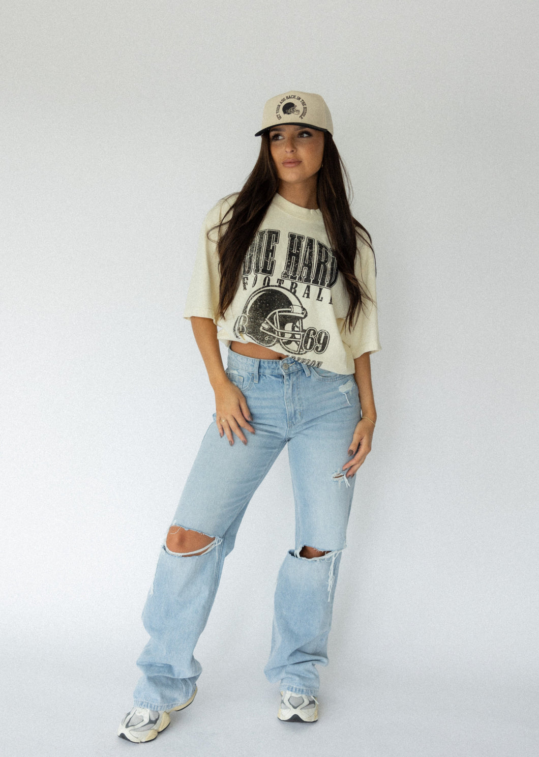 Die Hard Football Fan Tee- Black