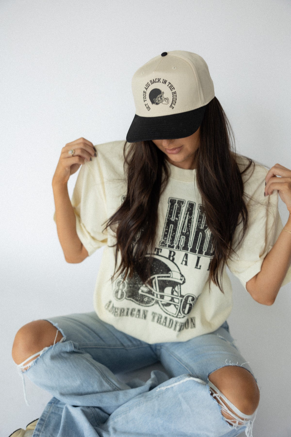 Die Hard Football Fan Tee- Black